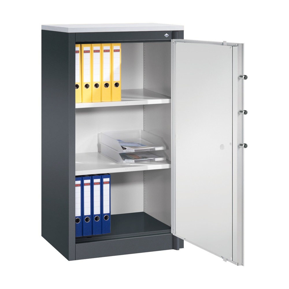 Produktabbildung Nr. 4: C+P Sicherheits-Flügeltürschrank , 3 OH, HxBxT 1.226 x 650 x 500 mm, schwarzgrau, lichtgrau, lichtgrau
