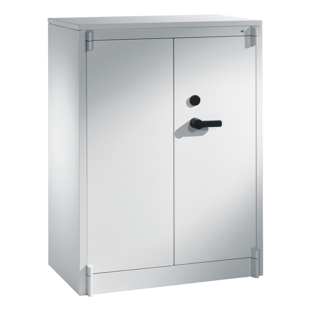 Produktabbildung: C+P Sicherheits-Flügeltürschrank , 3 OH, HxBxT 1.226 x 930 x 500 mm, lichtgrau, lichtgrau, lichtgrau