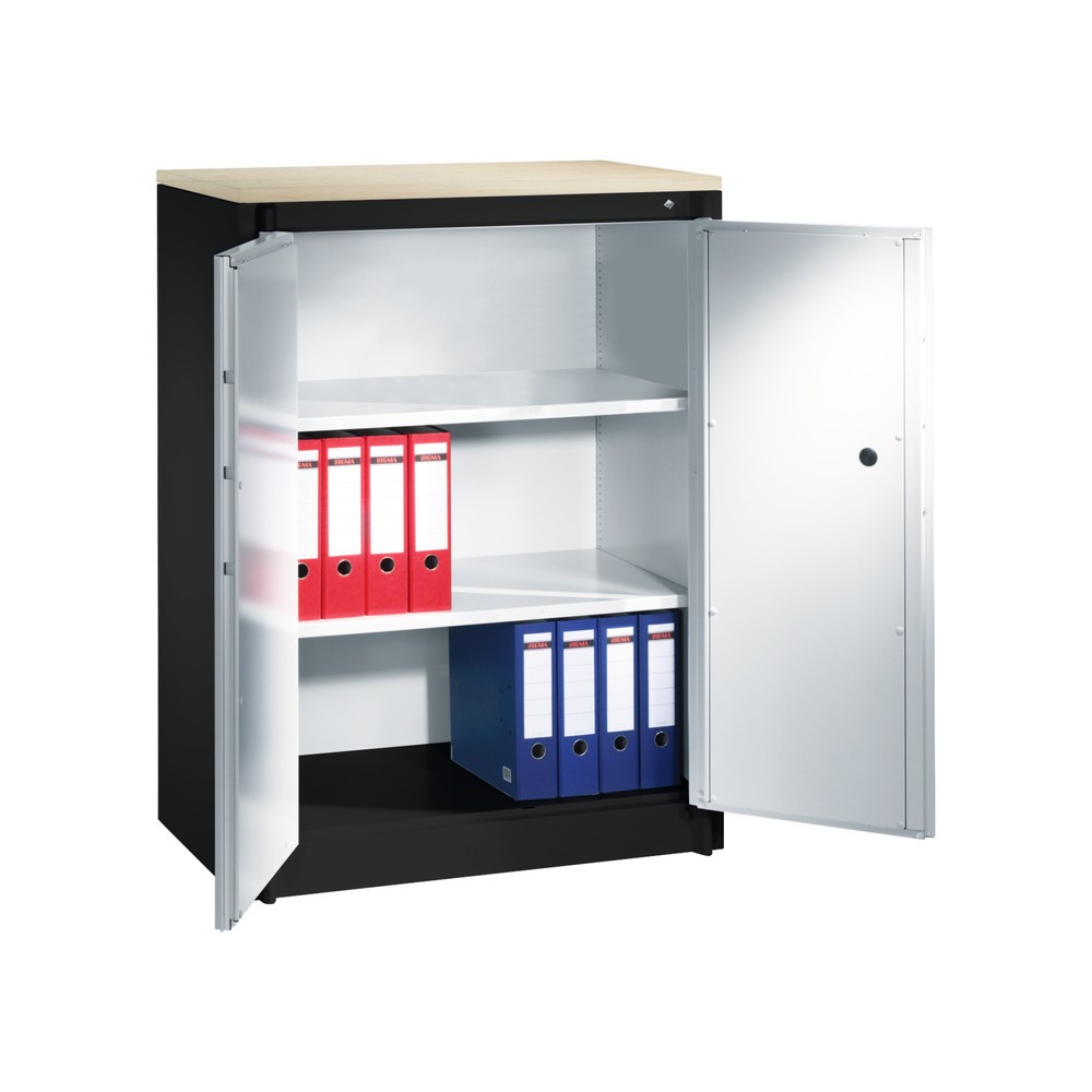 Produktabbildung Nr. 4: C+P Sicherheits-Flügeltürschrank, 3 OH, HxBxT 1.226 x 930 x 500 mm,schwarzgrau, lichtgrau, lichtgrau