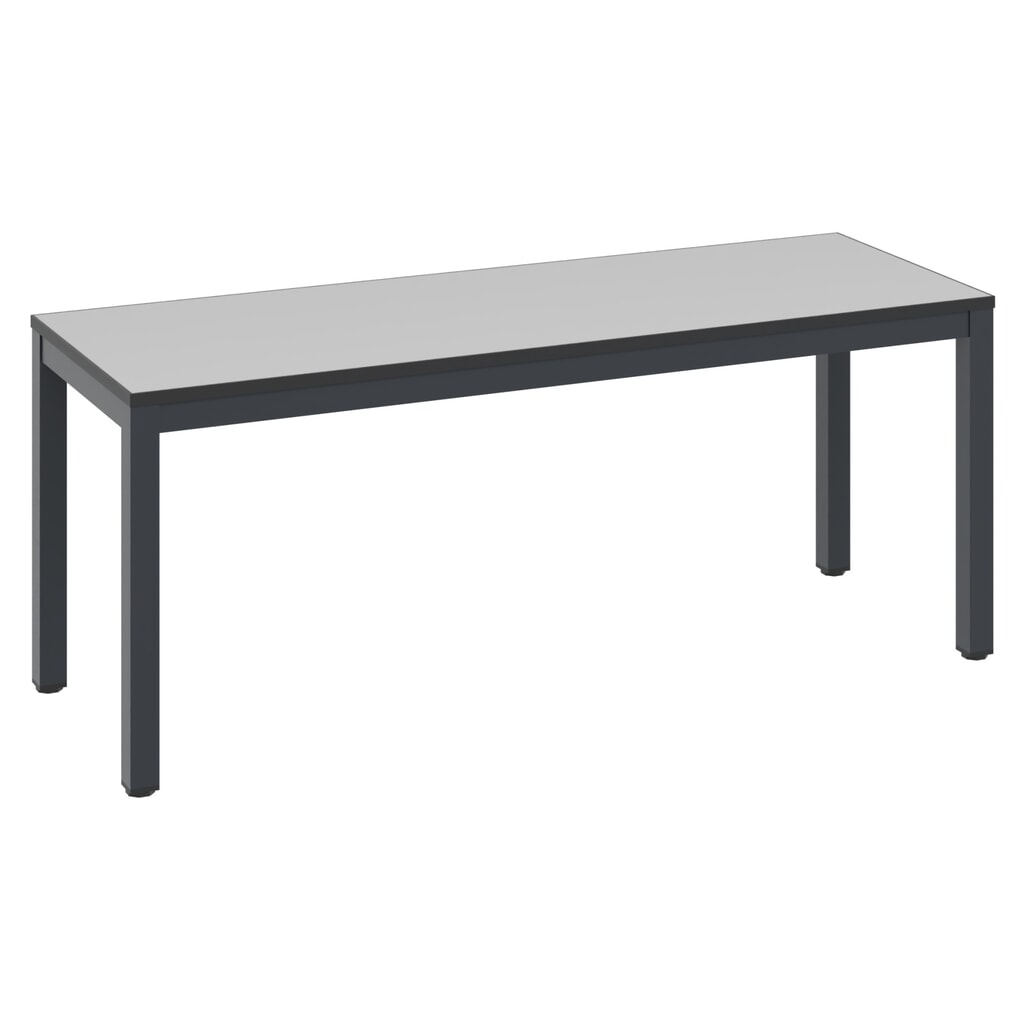 C+P Umkleidebank Basic Plus, Länge 1.000 mm, schwarzgrau/silbergrau Produktabbildung: C+P Umkleidebank Basic Plus, Länge 1.000 mm, schwarzgrau/silbergrau