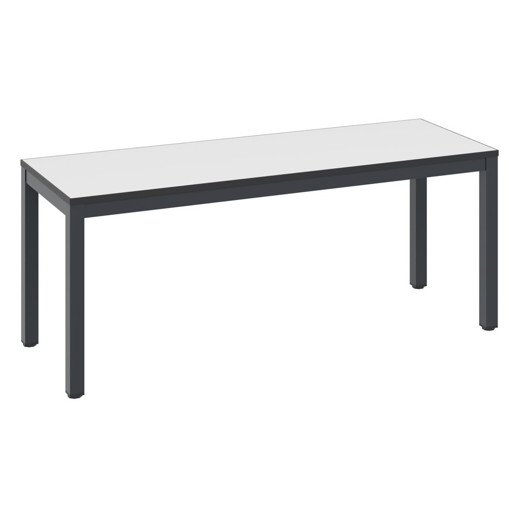 Produktabbildung Nr. 1: C+P Umkleidesitzbank Basic Plus, Länge 1.000 mm, schwarzgrau/weiß