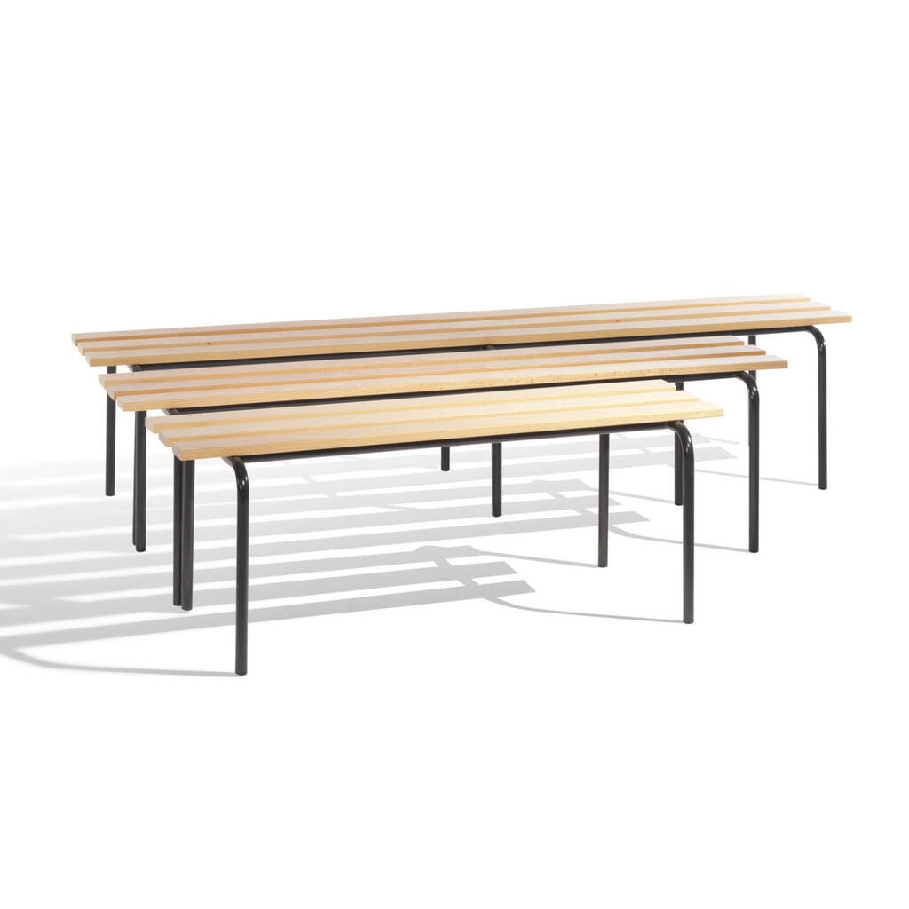 Produktabbildung: C+P Umkleidebank, stapelbar, Länge 1.200 mm