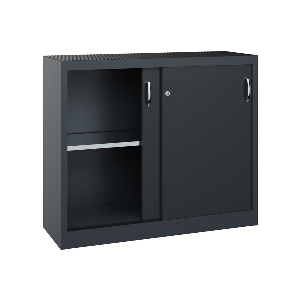 Produktabbildung Nr. 4: C+P Werkstatt-Beistellschrank mit 1 Fachboden, HxBxT 1.000 x 1.200 x 400 mm, anthrazitgrau, schwarzgrau