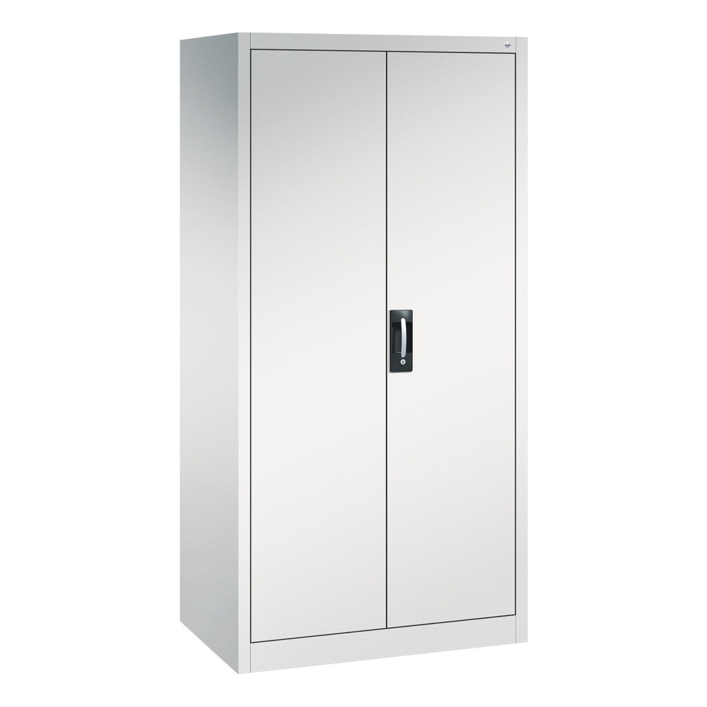 Produktabbildung Nr. 1: C+P Werkstatt-Flügeltürschrank mit 4 Fachböden, HxBxT 1.950 x  930 x 600 mm, lichtgrau, lichtgrau