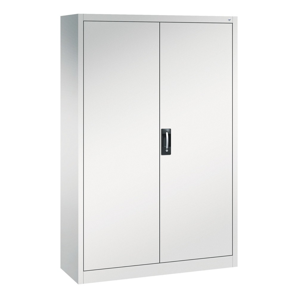 Produktabbildung Nr. 1: C+P Werkstatt-Flügeltürschrank mit 4 Fachböden, HxBxT 1.950 x  1.200 x 400 mm, lichtgrau, lichtgrau