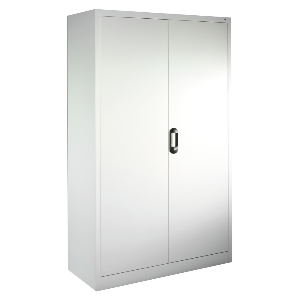 Produktabbildung Nr. 8: C+P Werkstatt-Flügeltürschrank mit 4 Fachböden, HxBxT 1.950 x  930 x 500 mm, lichtgrau, enzianblau