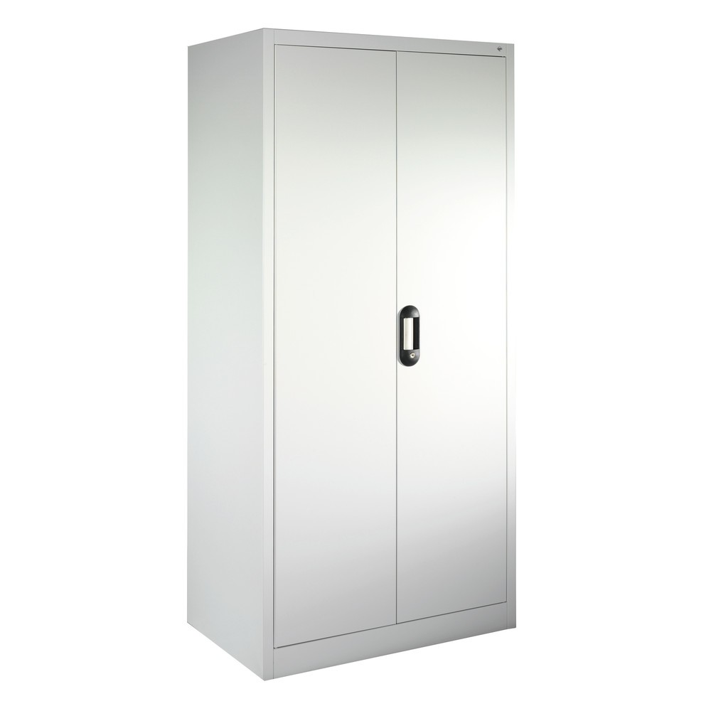 Produktabbildung Nr. 15: C+P Werkstatt-Flügeltürschrank mit 4 Fachböden, HxBxT 1.950 x  930 x 500 mm, lichtgrau, enzianblau