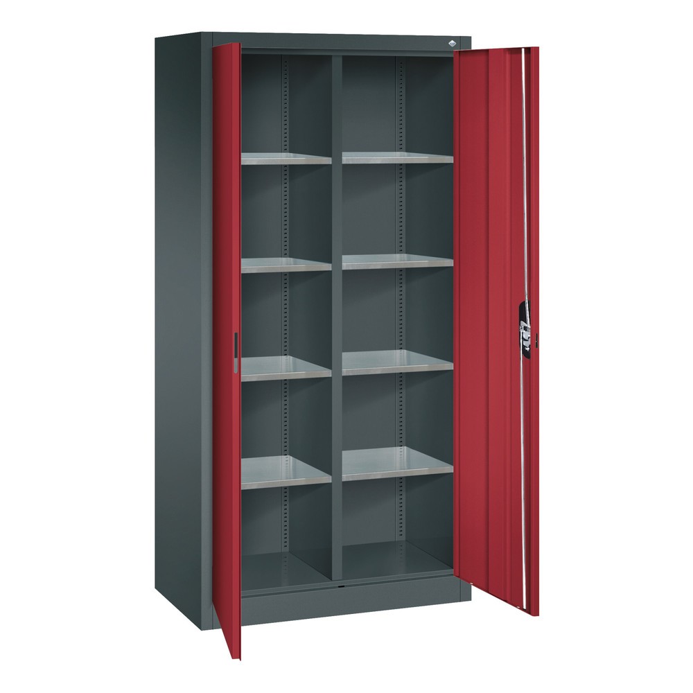 Produktabbildung Nr. 6: C+P Werkzeugschrank, Schubladen 4x174 mm, 6 Böden, Breite 930 mm, lichtgrau, lichtblau