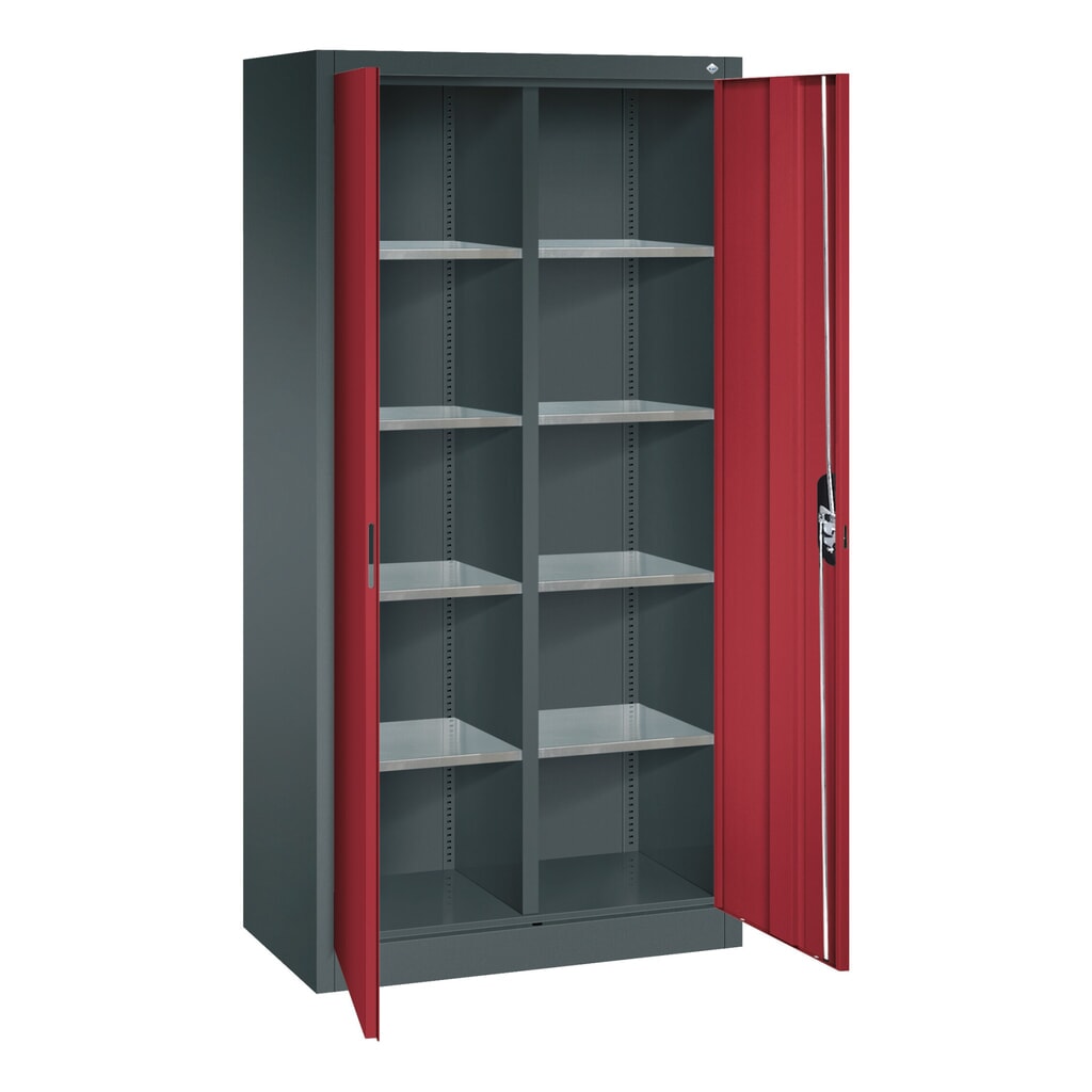 C+P Werkzeugschrank, Schubladen 4x174 mm, 6 Böden, Breite 930 mm, lichtgrau, lichtblau Produktabbildung Nr. 7: C+P Werkzeugschrank, Schubladen 4x174 mm, 6 Böden, Breite 930 mm, lichtgrau, lichtblau
