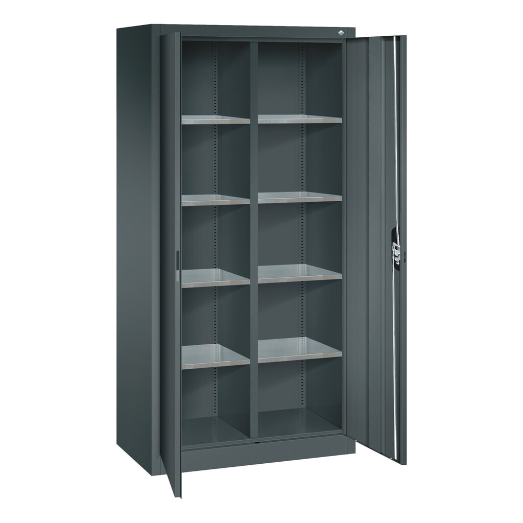 C+P Werkzeugschrank, Schubladen 4x174 mm, 6 Böden, Breite 930 mm, anthrazitgrau, enzianblau Produktabbildung Nr. 7: C+P Werkzeugschrank, Schubladen 4x174 mm, 6 Böden, Breite 930 mm, anthrazitgrau, enzianblau