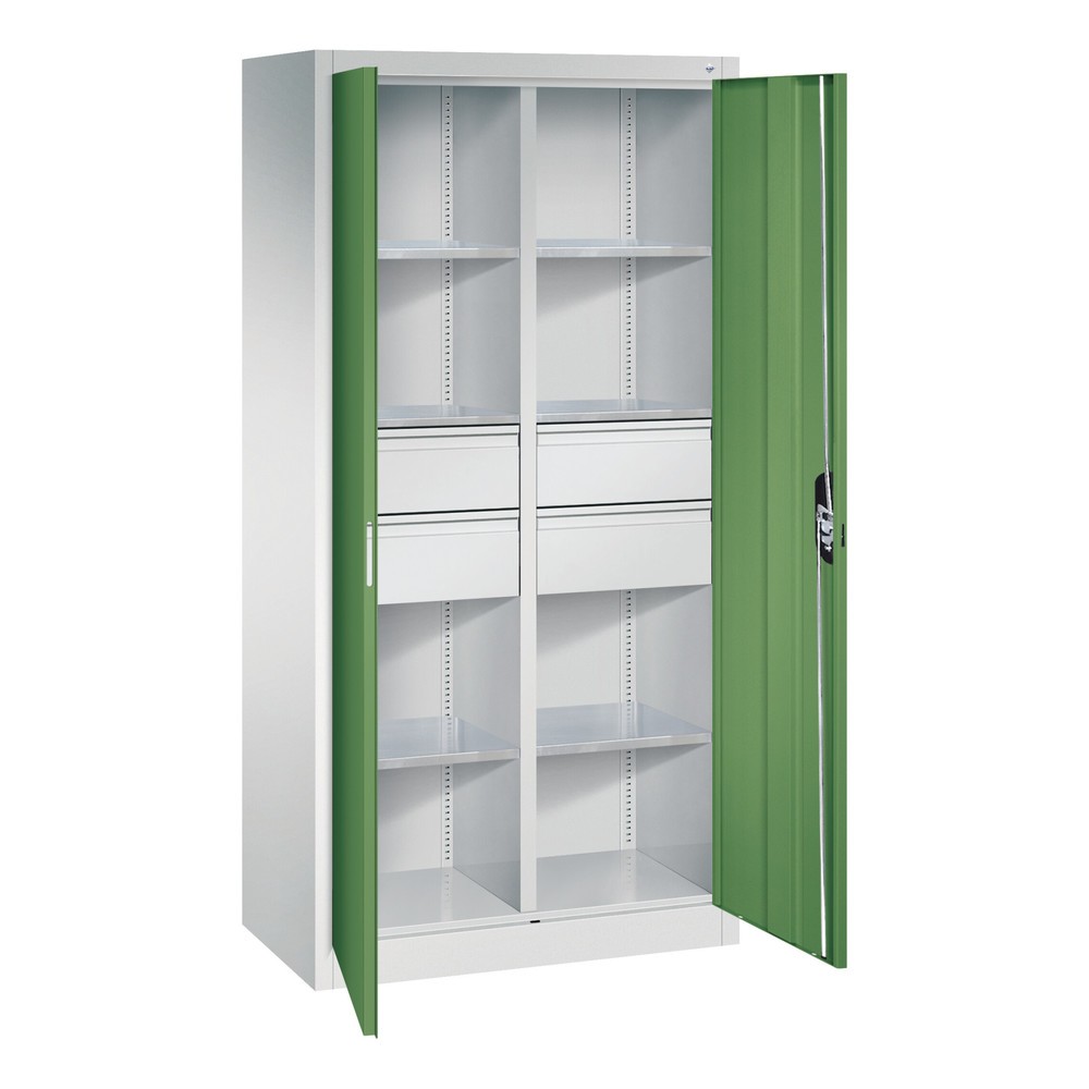 Produktabbildung Nr. 6: C+P Werkzeugschrank, Schubladen 4x174 mm, 6 Böden, Breite 930 mm, anthrazitgrau, anthrazitgrau