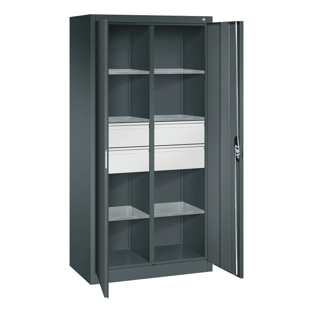 Produktabbildung Nr. 6: C+P Werkzeugschrank, Schubladen 4x86 + 2x174 mm, 6 Böden, Breite 930 mm, anthrazitgrau, rubinrot
