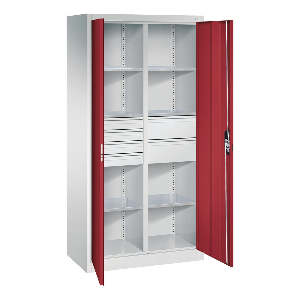 Produktabbildung Nr. 6: C+P Werkzeugschrank, Schubladen 4x86 + 2x174 mm, 6 Böden, Breite 930 mm, anthrazitgrau, schwarzgrau