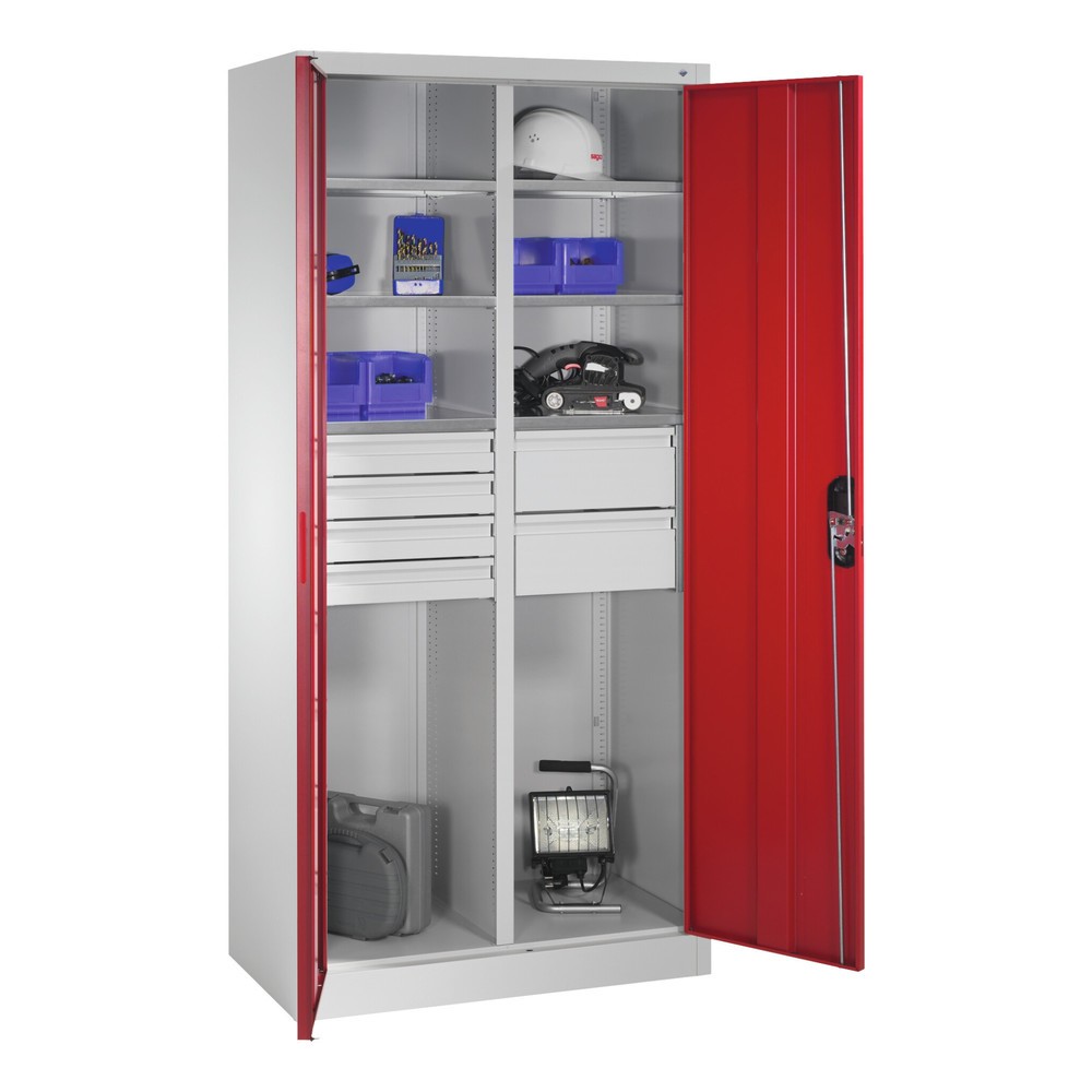 Produktabbildung Nr. 7: C+P Werkzeugschrank, Schubladen 4x86 + 2x174 mm, 6 Böden, Breite 930 mm, anthrazitgrau, schwarzgrau