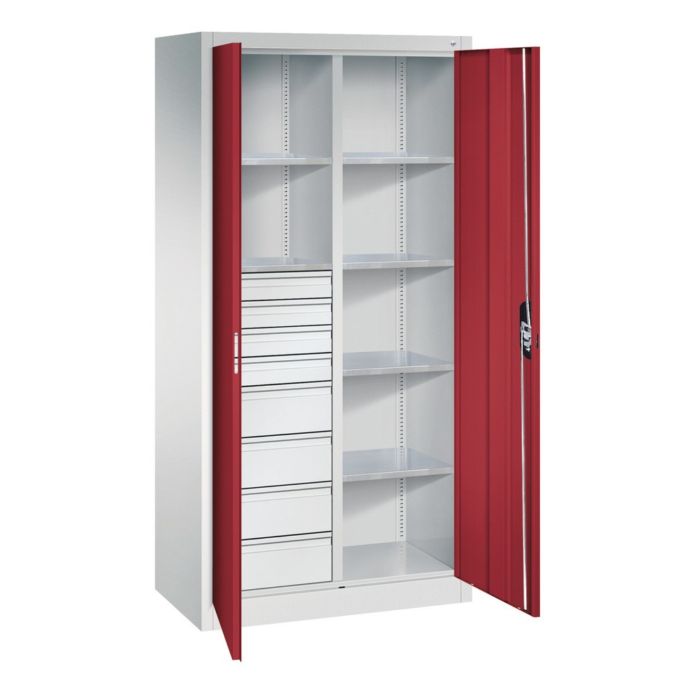 Produktabbildung Nr. 5: C+P Werkzeugschrank, Schubladen 4x86 + 4x174 mm, 6 Böden, Breite 930 mm, anthrazitgrau, anthrazitgrau