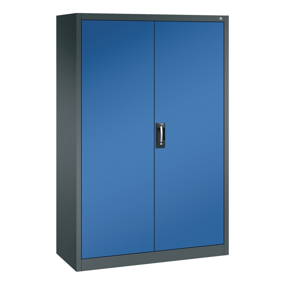 Produktabbildung: C+P Werkzeugschrank, Schubladen 4x174 mm, 6 Böden, Breite 1.200 mm, anthrazitgrau, enzianblau