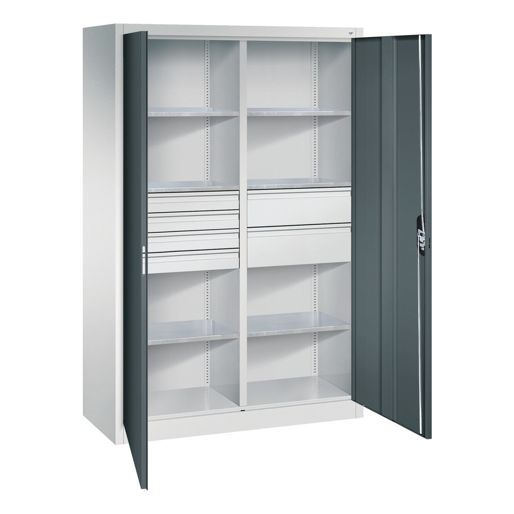 Produktabbildung Nr. 6: C+P Werkzeugschrank, Schubladen 4x86 + 2x174 mm, 6 Böden, Breite 1.200 mm, lichtgrau, anthrazitgrau
