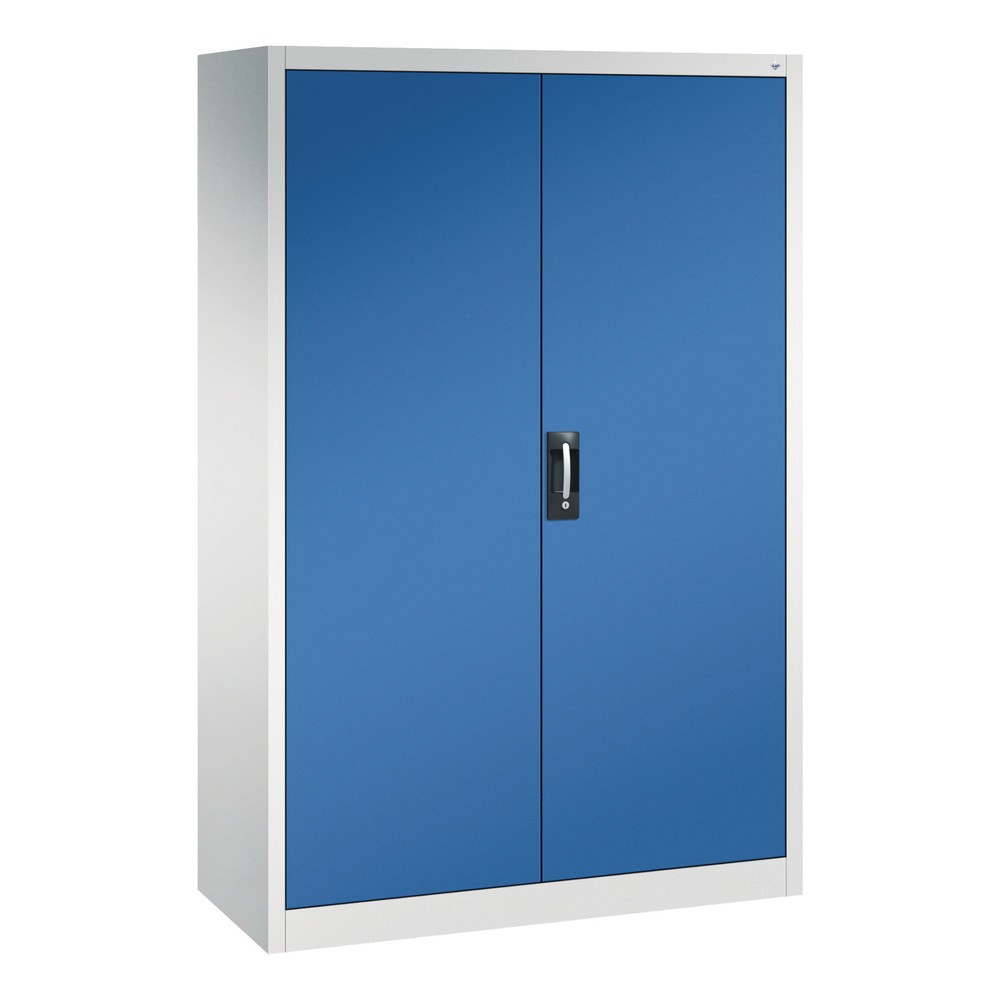 Produktabbildung: C+P Werkzeugschrank, Schubladen 4x86 + 4x174 mm, 6 Böden, Breite 1.200 mm, lichtgrau, enzianblau