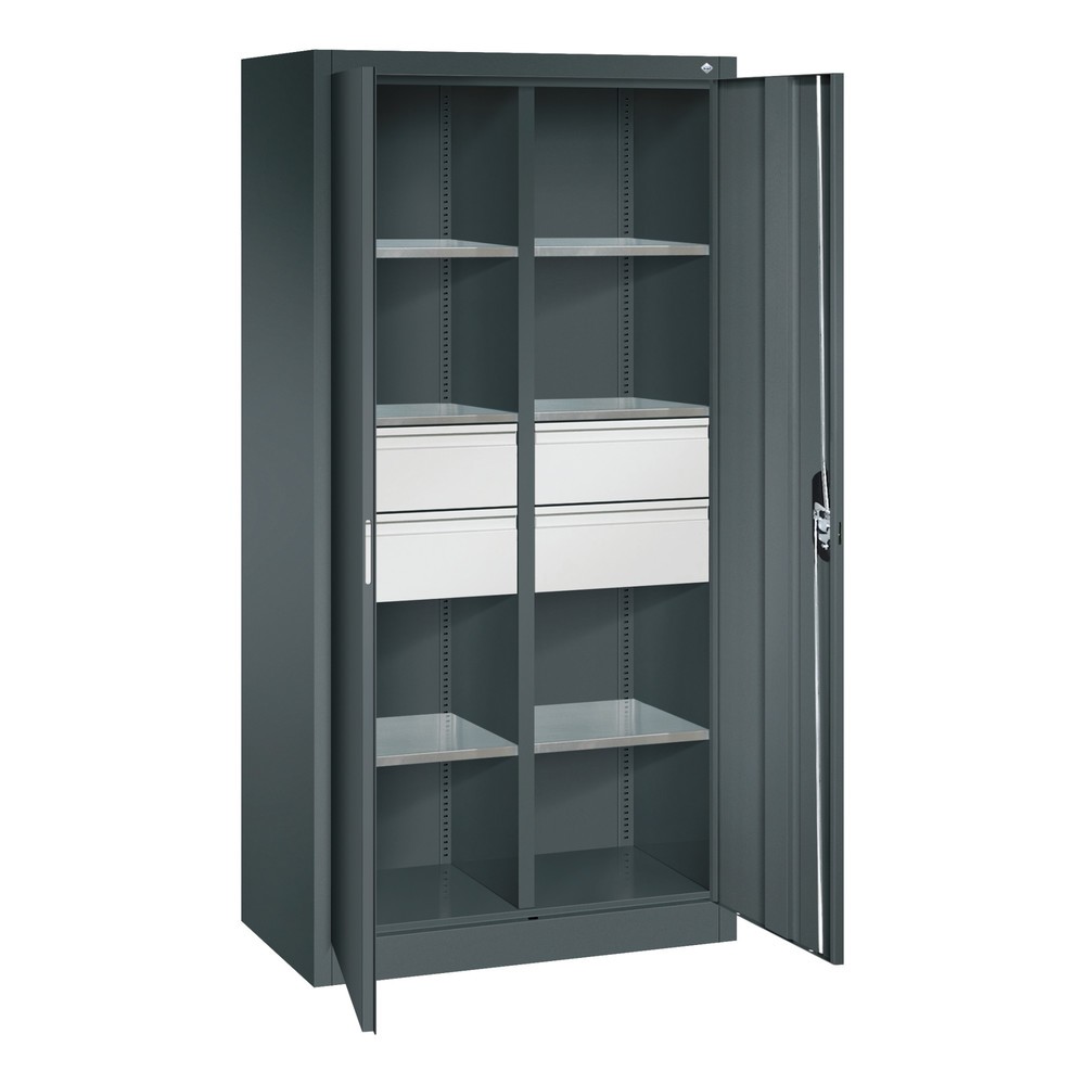 Produktabbildung Nr. 8: C+P Werkzeugschrank, Schubladen 4x174 mm, 6 Böden, Breite 930 mm, anthrazitgrau, anthrazitgrau