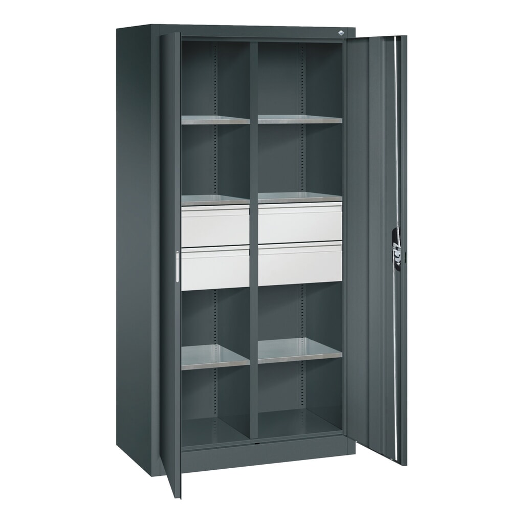 Produktabbildung Nr. 9: C+P Werkzeugschrank, Schubladen 4x174 mm, 6 Böden, Breite 930 mm, anthrazitgrau, anthrazitgrau