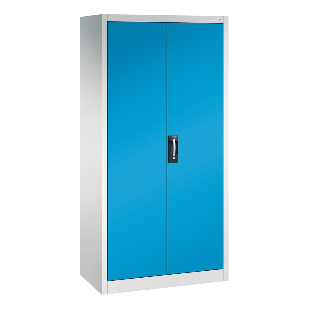 Produktabbildung: C+P Werkzeugschrank, Schubladen 4x86 + 2x174 mm, 6 Böden, Breite 930 mm, lichtgrau, lichtblau