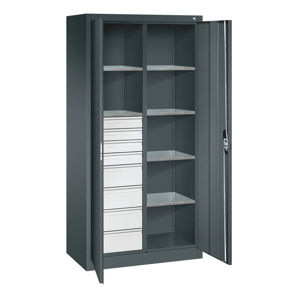 Produktabbildung Nr. 10: C+P Werkzeugschrank, Schubladen 4x86 + 4x174 mm, 6 Böden, Breite 930 mm, anthrazitgrau, anthrazitgrau