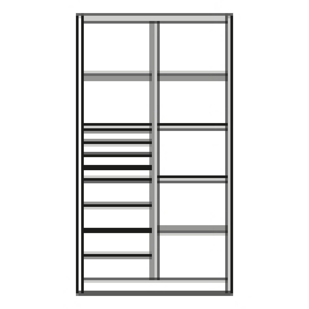 Produktabbildung Nr. 7: C+P Werkzeugschrank, Schubladen 4x86 + 4x174 mm, 6 Böden, Breite 1.200 mm, lichtgrau, anthrazitgrau