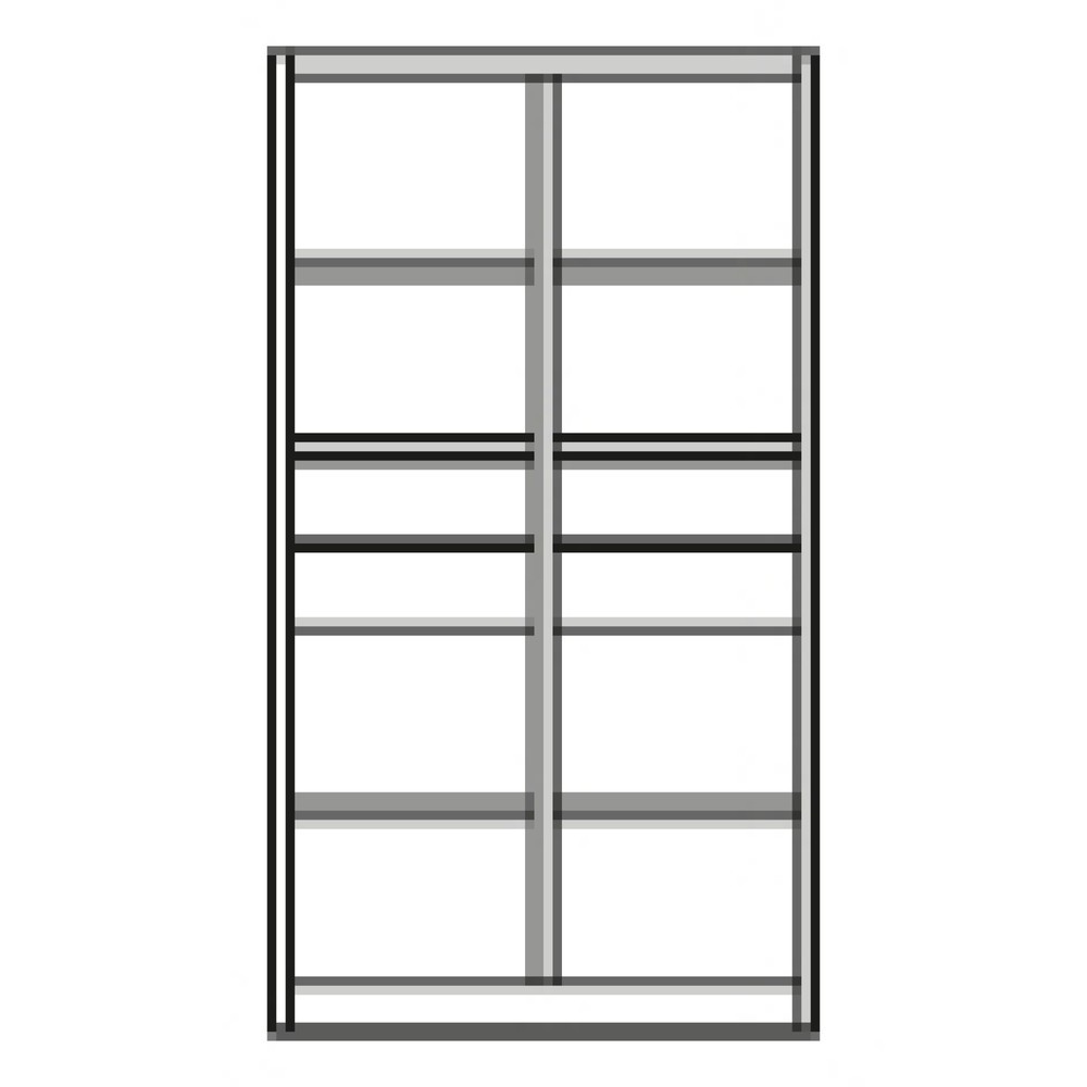 Produktabbildung Nr. 6: C+P Werkzeugschrank, Schubladen 4x174 mm, 6 Böden, Breite 1.200 mm, lichtgrau, schwarzgrau