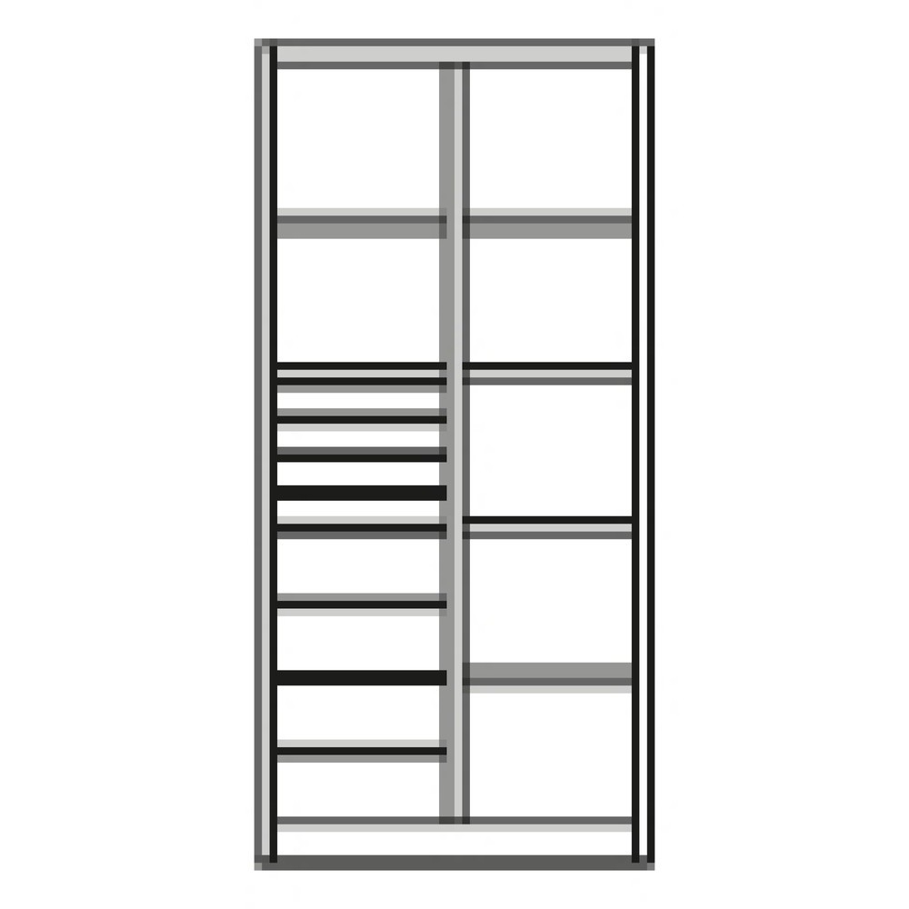 Produktabbildung Nr. 10: C+P Werkzeugschrank, Schubladen 4x86 + 4x174 mm, 6 Böden, Breite 930 mm, lichtgrau, anthrazitgrau