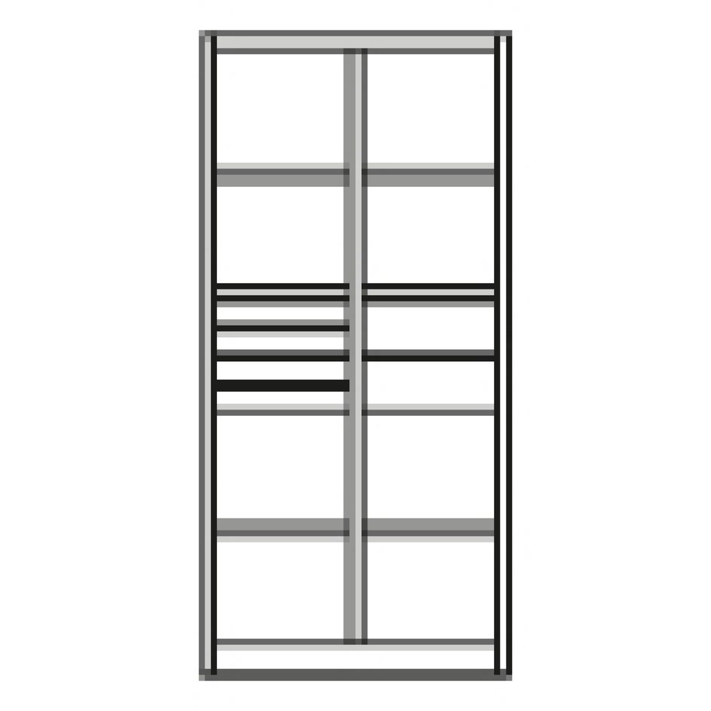 Produktabbildung Nr. 9: C+P Werkzeugschrank, Schubladen 4x86 + 2x174 mm, 6 Böden, Breite 930 mm, anthrazitgrau, schwarzgrau