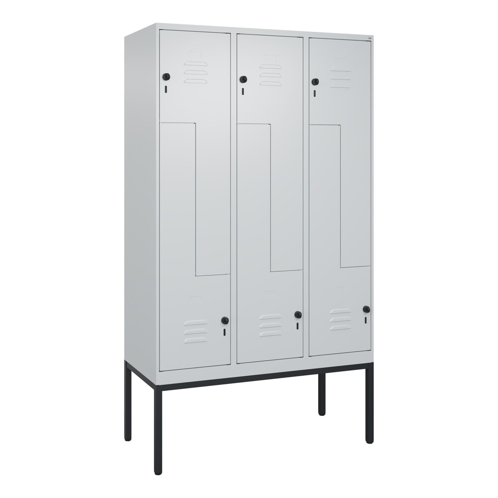 C+P Z-Spind Classic PLUS, Gestell, 6 Abteile, HxBxT 2.120 x 1.200 x 500 mm, lichtgrau, lichtgrau, für Vorhängeschloss Produktabbildung Nr. 9: C+P Z-Spind Classic PLUS, Gestell, 6 Abteile, HxBxT 2.120 x 1.200 x 500 mm, lichtgrau, lichtgrau, für Vorhängeschloss