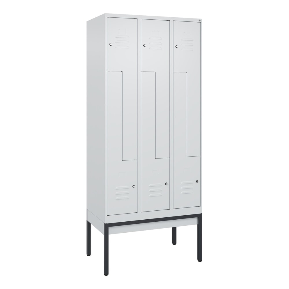 C+P Z-Spind Classic PLUS, Gestell, 6 Abteile, HxBxT 2.120 x 900 x 500 mm, lichtgrau, lichtgrau, Zylinderschloss Produktabbildung Nr. 9: C+P Z-Spind Classic PLUS, Gestell, 6 Abteile, HxBxT 2.120 x 900 x 500 mm, lichtgrau, lichtgrau, Zylinderschloss