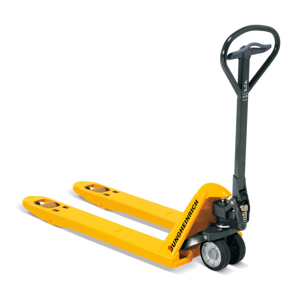 Produktabbildung: Jungheinrich Handhubwagen AM 22 mit Schnellhub, Tragfähigkeit 2.200 kg, Gabellänge 1.150 mm, Vollgummi/Nylon