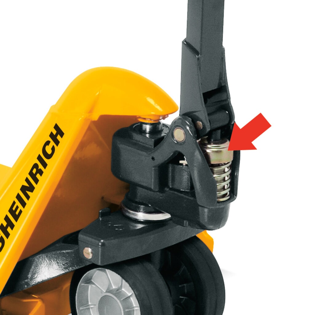 Jungheinrich Handhubwagen AM 22 mit Schnellhub, Tragfähigkeit 1.700 kg, Gabellänge 1.600 mm, Vollgummi/Polyurethan, Tandemrollen Produktabbildung Nr. 3: Jungheinrich Handhubwagen AM 22 mit Schnellhub, Tragfähigkeit 1.700 kg, Gabellänge 1.600 mm, Vollgummi/Polyurethan, Tandemrollen