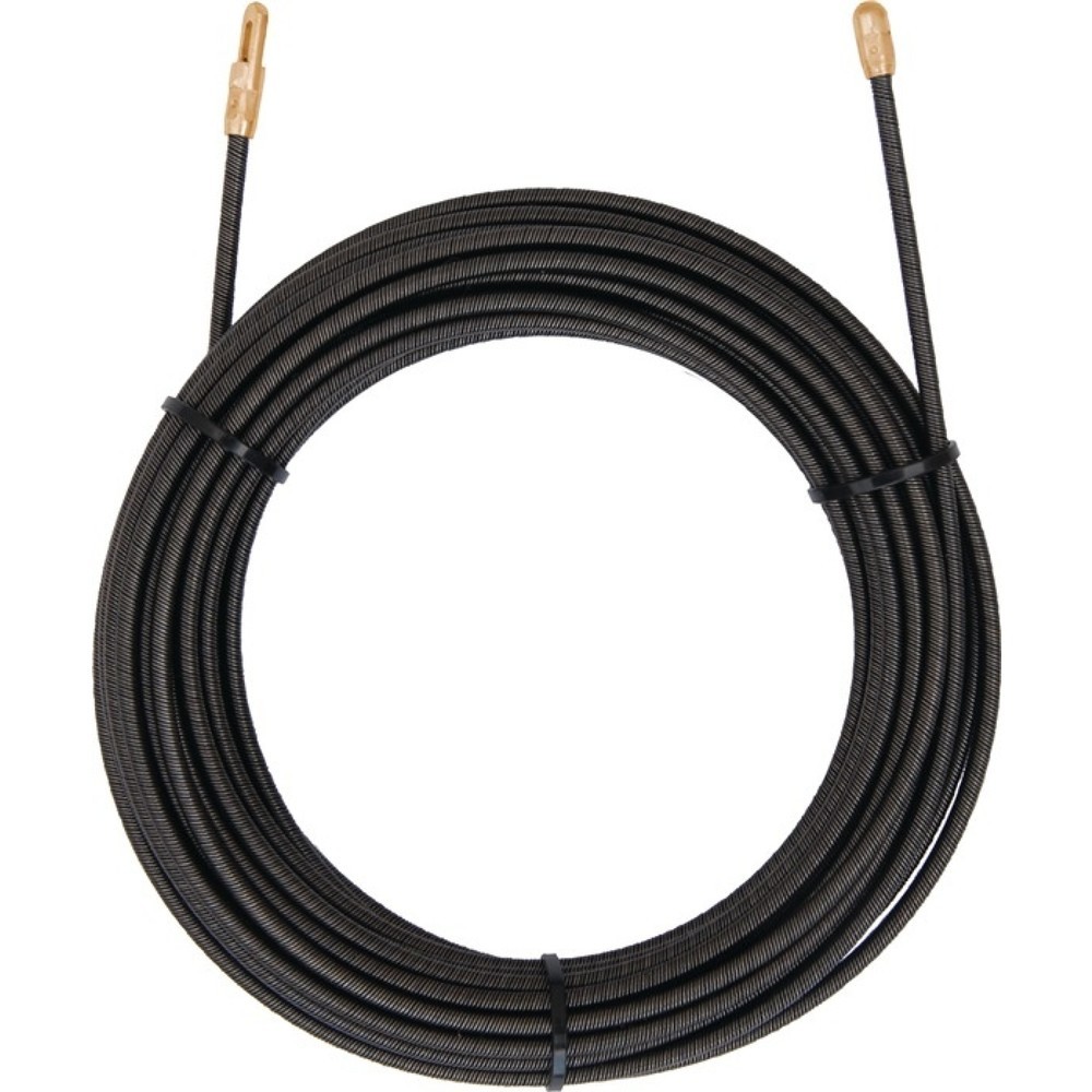 Produktabbildung: CABERE Einziehspirale Quadroflex Gesamt-L.20m D.4mm m.Öse u.Suchkopf Stahldraht