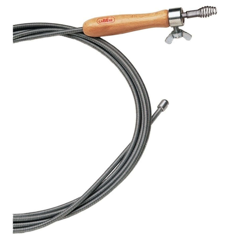 Produktabbildung: CABERE Rohrreinigungswelle L.5m Wellen-D.9mm Krallen-D.20mm einlagig
