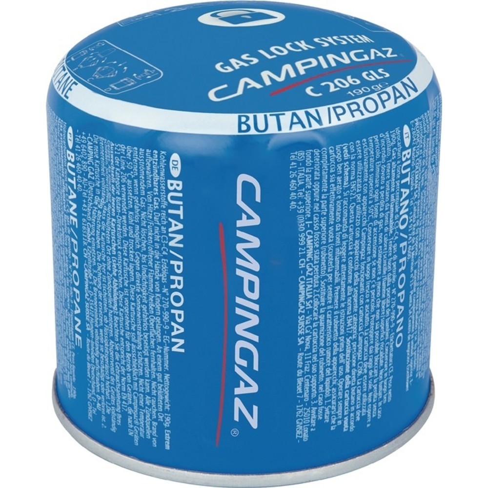 Produktabbildung: CAMPINGAZ Stechkartusche C 206 GLS, 190 g 314 ml, 1800 °C