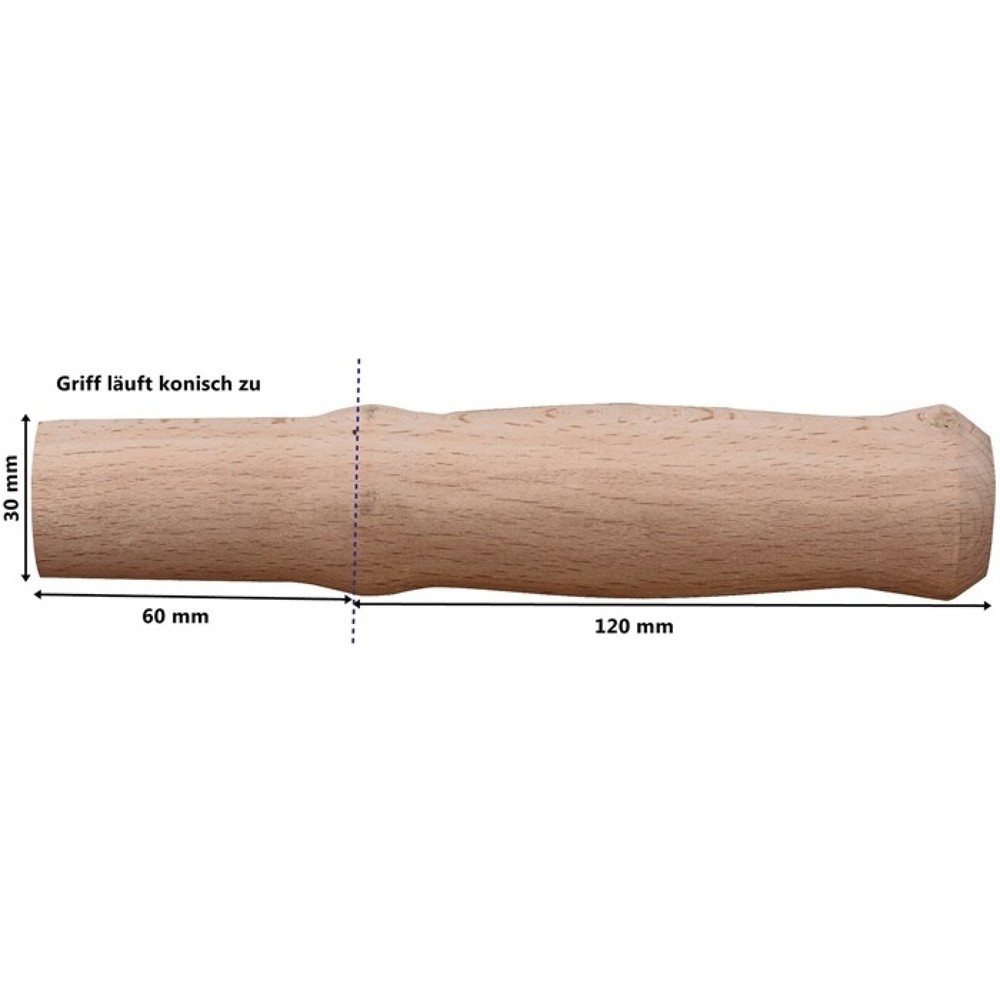 Produktabbildung Nr. 2: CAPITO Holzgriff, L180xB30xH30mm, Buchenholz, 1 Paar im Beutel, f. Schubkarre Practika