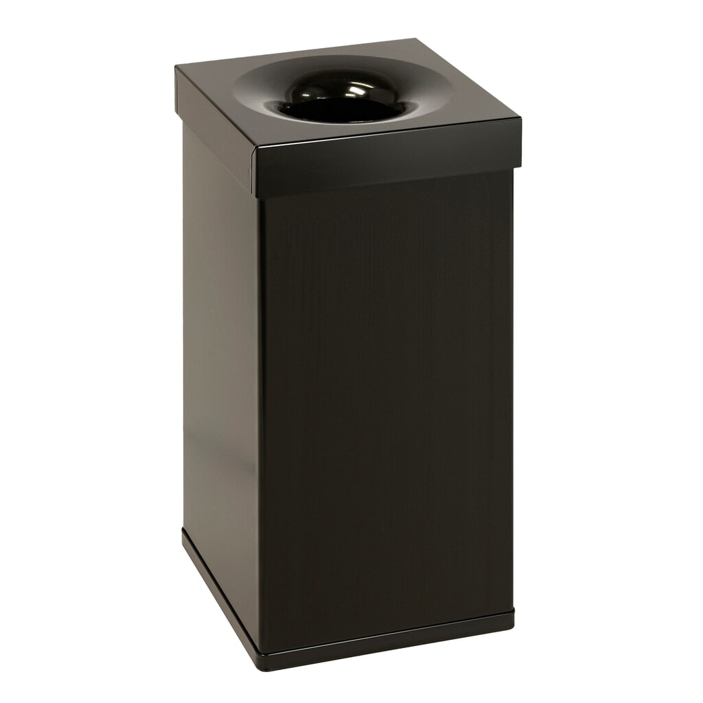 Produktabbildung: CARRO Flame Papierkorb, feuerfest, 55 Liter, aus Aluminium, schwarz