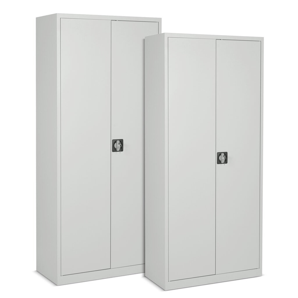 CEHA Flügeltürschrank-Set, 4,5 + 5 OH, HxBxT 1.800 x 800 x 380 mm + 1.950 x 920 x 420 mm, lackierte Fachböden Produktabbildung: CEHA Flügeltürschrank-Set, 4,5 + 5 OH, HxBxT 1.800 x 800 x 380 mm + 1.950 x 920 x 420 mm, lackierte Fachböden