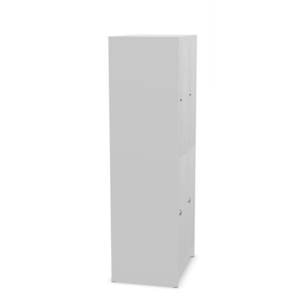 CEHA Garderobenspind mit Sitzbank HG-SB-2, Drehriegelverschluss, 2-stöckig, 4 Fächer, HxBxT 1.800 x 600 x 500 mm, lichtgrau Produktabbildung Nr. 5: CEHA Garderobenspind mit Sitzbank HG-SB-2, Drehriegelverschluss, 2-stöckig, 4 Fächer, HxBxT 1.800 x 600 x 500 mm, lichtgrau