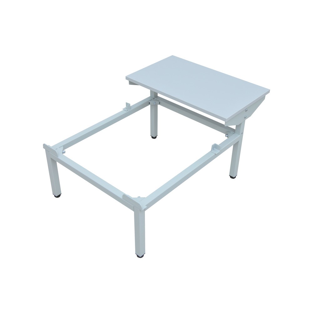 Produktabbildung Nr. 6: CEHA Garderobenspind mit Sitzbank HG-SB-2, Drehriegelverschluss, 2-stöckig, 4 Fächer, HxBxT 1.800 x 600 x 500 mm, lichtgrau