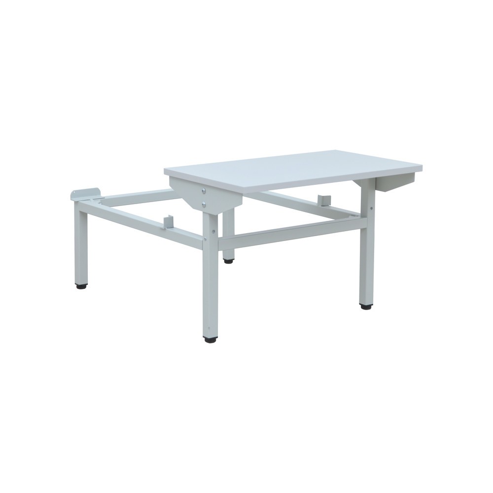Produktabbildung Nr. 9: CEHA Garderobenspind mit Sitzbank HG-SB-2, Drehriegelverschluss, 2-stöckig, 4 Fächer, HxBxT 1.800 x 600 x 500 mm, lichtgrau