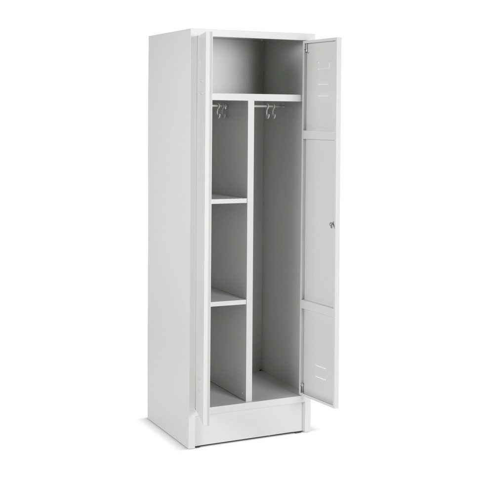 Produktabbildung Nr. 2: CEHA Kleiderspind mit Sockel + Drehriegelverschluss, 2 Abteile für 1 Person, HxBxT 1.800 x 600 x 500 mm