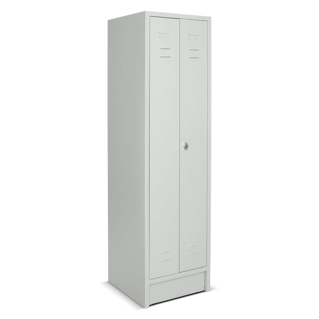 CEHA Kleiderspind mit Sockel + Drehriegelverschluss, 2 Abteile für 1 Person, HxBxT 1.800 x 500 x 500 mm Produktabbildung: CEHA Kleiderspind mit Sockel + Drehriegelverschluss, 2 Abteile für 1 Person, HxBxT 1.800 x 500 x 500 mm