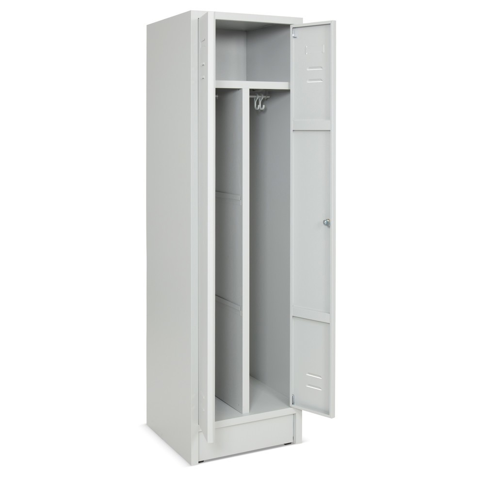 Produktabbildung Nr. 2: CEHA Kleiderspind mit Sockel + Drehriegelverschluss, 2 Abteile für 1 Person, HxBxT 1.800 x 500 x 500 mm