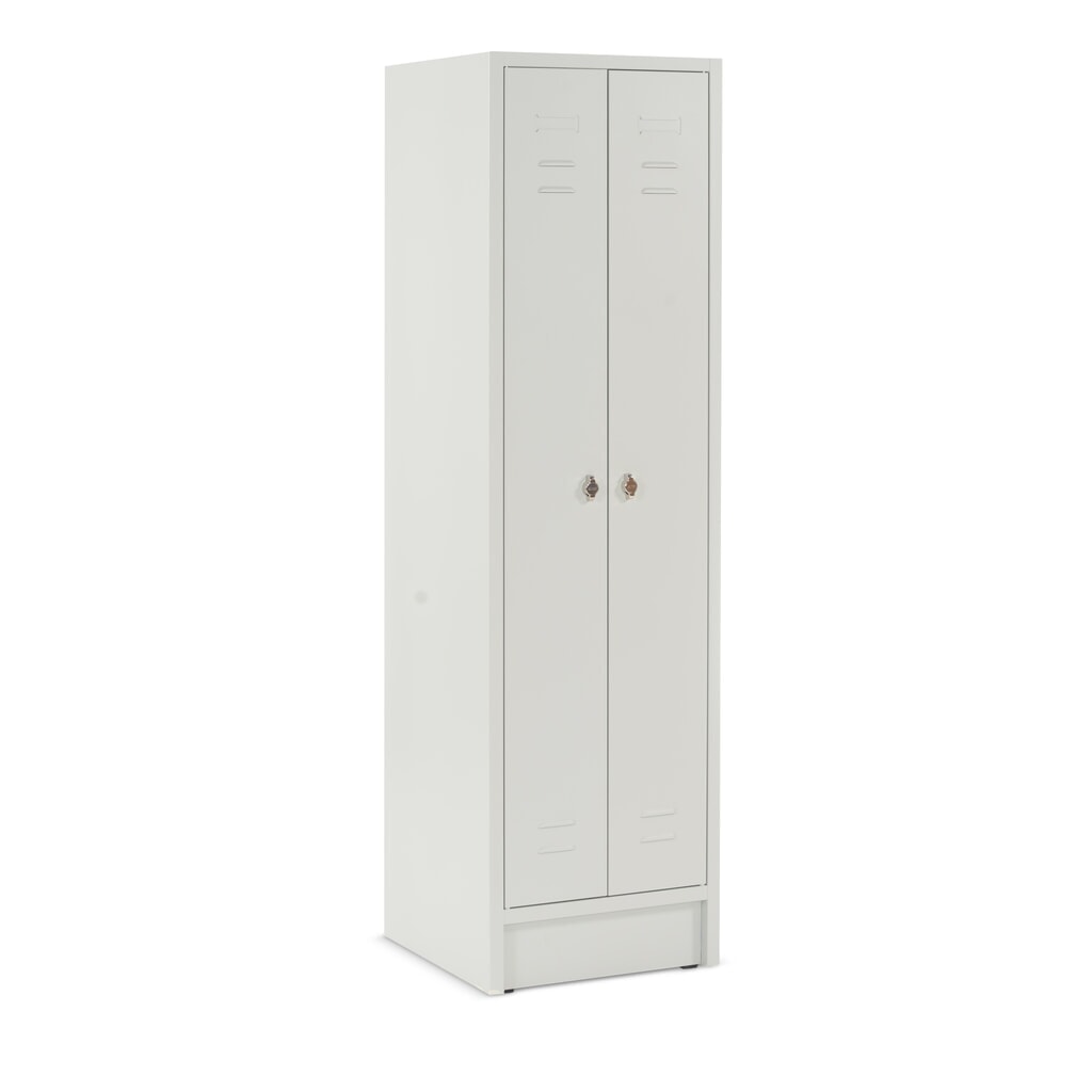 CEHA Kleiderspind mit Sockel + Drehriegelverschluss, 2 Abteile für 2 Personen, HxBxT 1.800 x 500 x 500 mm Produktabbildung: CEHA Kleiderspind mit Sockel + Drehriegelverschluss, 2 Abteile für 2 Personen, HxBxT 1.800 x 500 x 500 mm