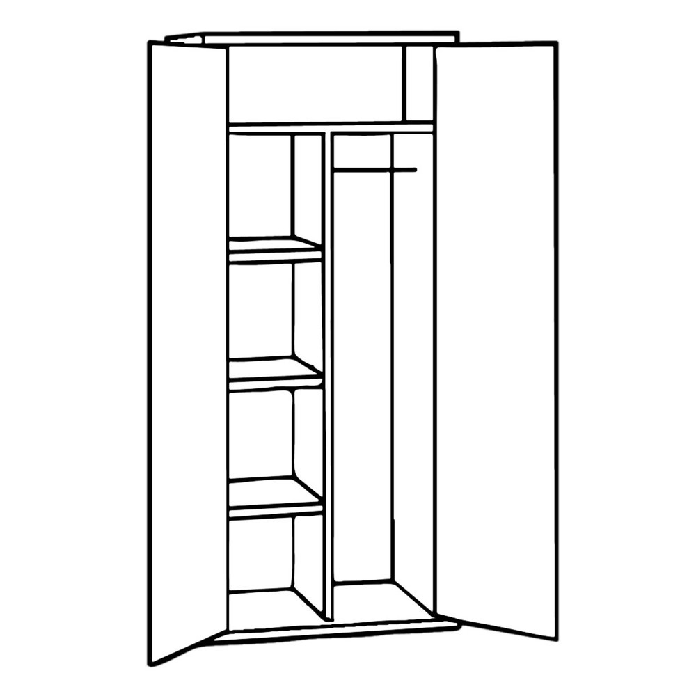 Produktabbildung Nr. 2: CEHA Mehrzweckschrank mit Drehriegel-Zylinderschloss, HxBxT 1.950 x 920 x 420 mm