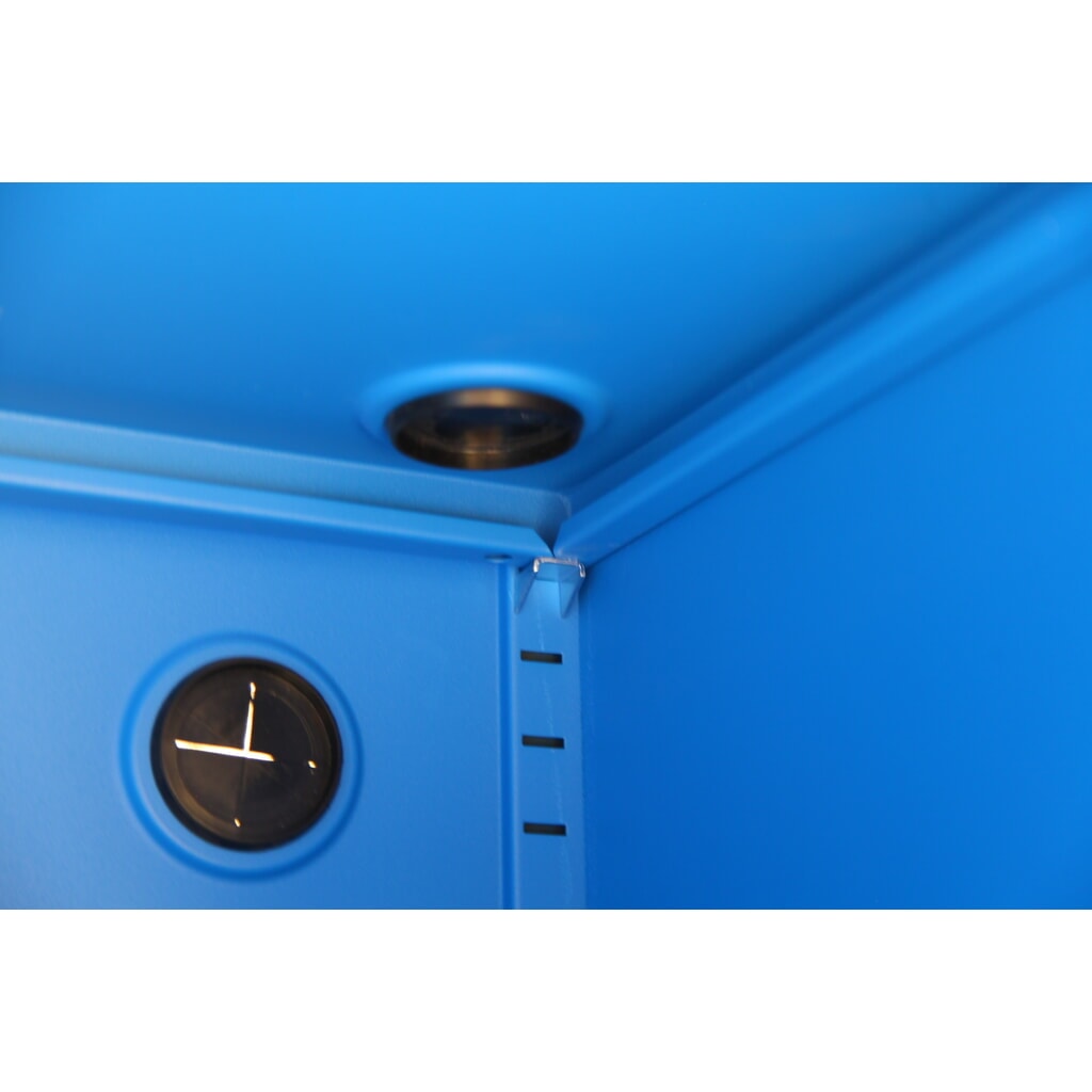 CEHA Mobiler Computerschrank HCS-1, HxBxT 1.750 x 650 x 550 mm, enzianblau Produktabbildung Nr. 3: CEHA Mobiler Computerschrank HCS-1, HxBxT 1.750 x 650 x 550 mm, enzianblau