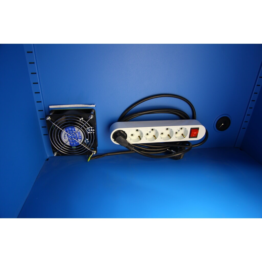 Produktabbildung Nr. 5: CEHA Mobiler Computerschrank HCS-1, HxBxT 1.750 x 650 x 550 mm, enzianblau